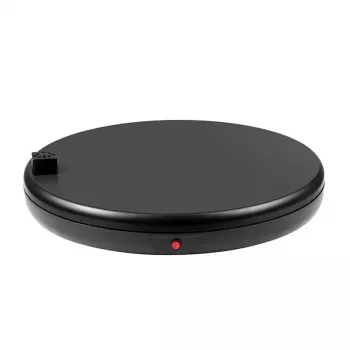 PULUZ Obrotowy stojak wystawowy z gniazdkiem elektrycznym 45 cm (czarny)