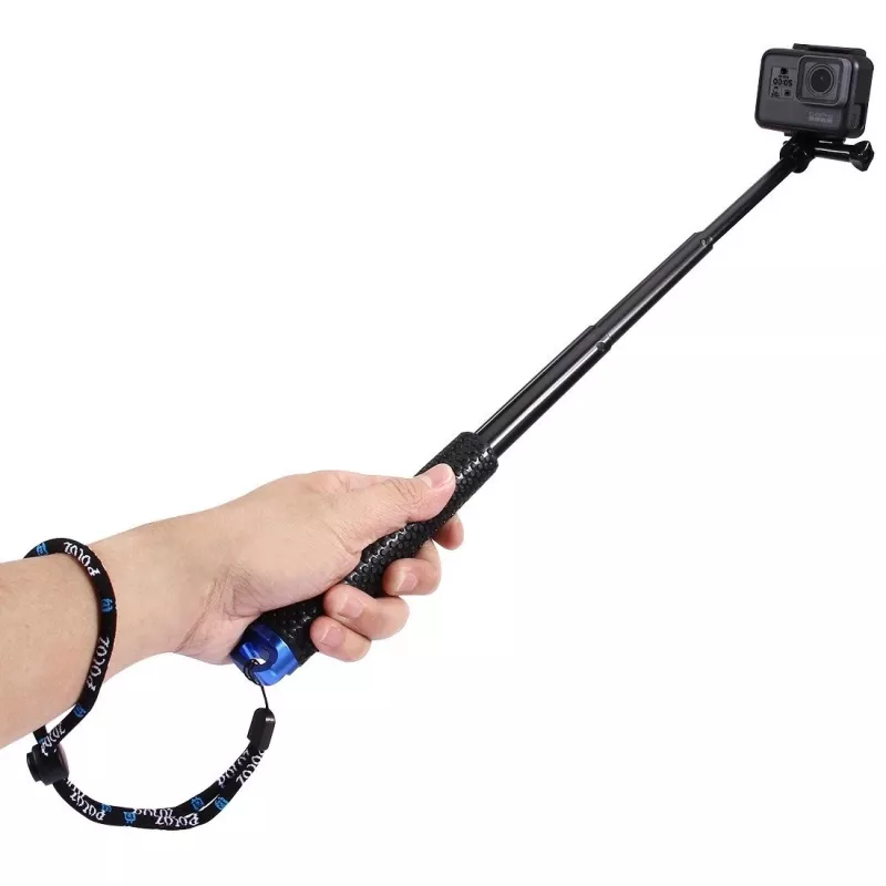 PULUZ Selfie Stick do kamer sportowych (DJI, GoPro, Insta360) - Czarny