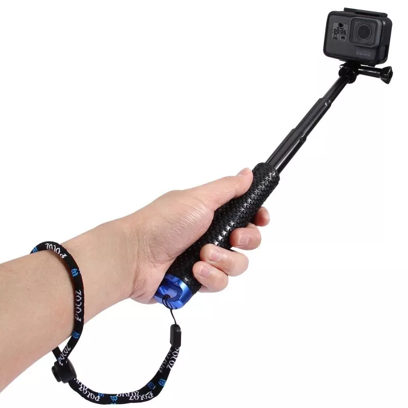 PULUZ Selfie Stick do kamer sportowych (DJI, GoPro, Insta360) - Czarny