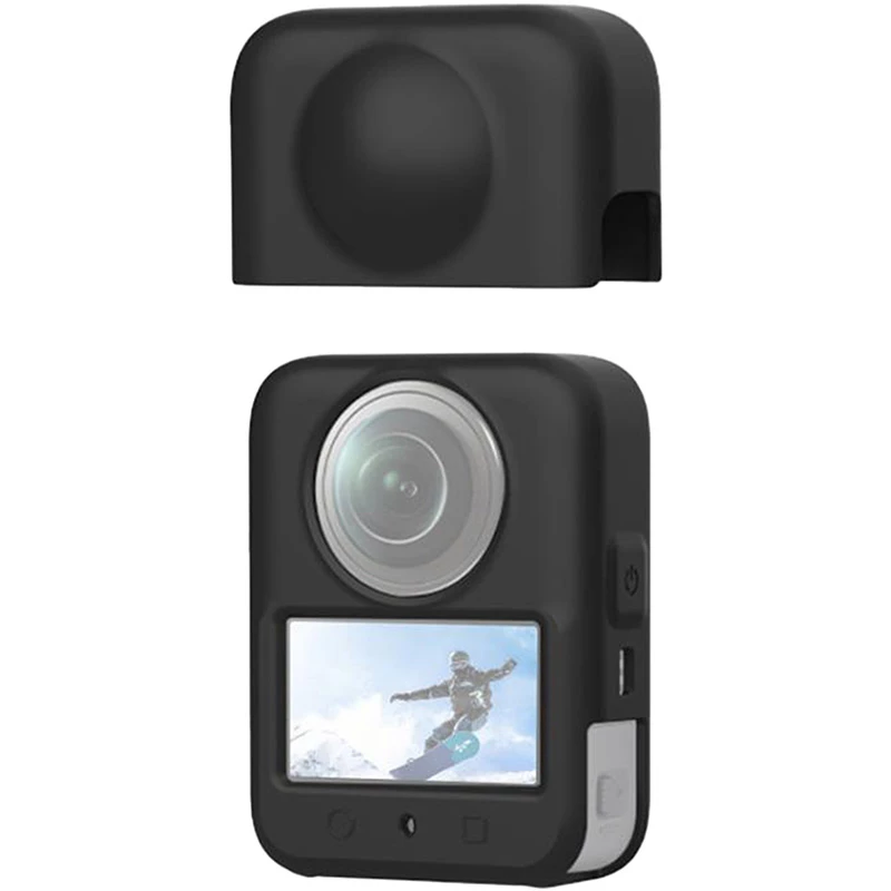 PULUZ Silikonowa osłona obiektywu do kamery DJI Osmo Action (czarna)