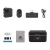 PULUZ SmartLink WS300 2,4 GHz Podwójny bezprzewodowy system mikrofonów krawatowych z redukcją szumów, zasięg 100 m, ładowanie USB-C