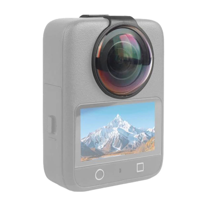PULUZ Szkło ochronne hartowane na obiektyw do DJI Osmo 360 (czarny)