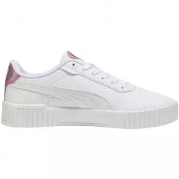 PUMA Carina 2.0 GirlPower Damskie Sneakersy - Puma White-Puma Black-Pink - UK 4.5 / EU 37.5