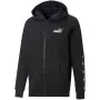 PUMA ESS+ Tape Bluza z Kapturem Zapinana na Zamek FL Puma Black