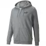 PUMA ESS+ Tape Bluza z kapturem męska zapinana na zamek szara melanż