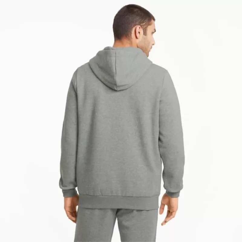 PUMA ESSENTIALS Bluza damska z kapturem, średnioszary melanż, rozmiar S