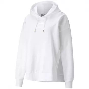 PUMA HER Bluza z Kapturem TR Puma White Damska Luźny Krój Pullover 589519 02