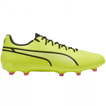 PUMA King Pro FG/AG Męskie Buty Piłkarskie - Puma Black/Puma White/Fast Yellow - UK 8 / EU 42