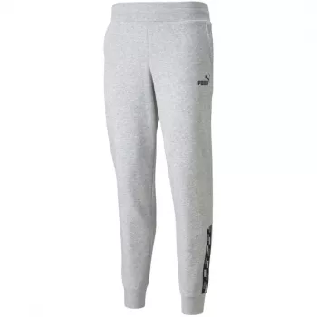 PUMA Power Pants FL Męskie spodnie dresowe z polaru, średnioszary melanż, rozmiar L