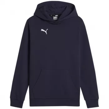 Puma Team Goal Casuals Hoody Sweatshirt Navy Blue 140cm