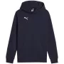 Puma Team Goal Casuals Bluza z kapturem granatowa 658619 06 152cm