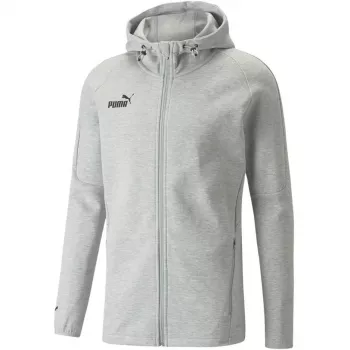 PUMA teamFINAL Casuals Męska Kurtka z Kapturem, średni szary melanż