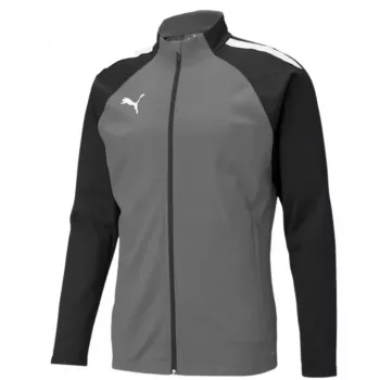 PUMA teamLIGA Training Men's Quarter-Zip Top Medium Grey Heather/Puma Black Size S