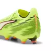 Buty piłkarskie Puma Ultra 6 Match FG/AG Czarne Białe Fire Orchid