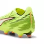 Buty piłkarskie Puma Ultra 6 Match FG/AG Czarne Białe Pomarańczowe, rozmiar męski 43
