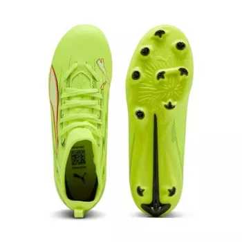 Buty piłkarskie dziecięce Puma Ultra 6 Match FG/AG czarno-biało-fioletowe rozmiar 38