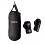 Zestaw worka treningowego SG-1080-10kg 10 kg Czarny z rękawicami i łańcuchami