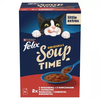 PURINA FELIX Soup Original Country Flavours 6x48g Mokra Karma dla Kotów