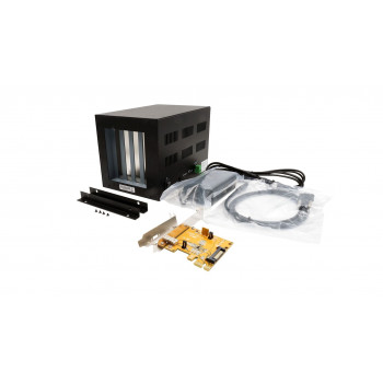 EXSYS EX-1012 zewnętrzna obudowa z 4 gniazdami PCI i kartą hosta PCIe x1