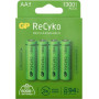 GP ReCyko AA NiMH akumulatory, 1300 mAh, 1,2 V, 4 szt.