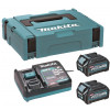 Makita 191J81-6 XGT 40 V max zestaw akumulatorów, 2 × BL4025 2,5 Ah, DC40RA, MAKPAC