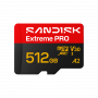 SanDisk Extreme PRO microSDXC 512 GB UHS-I A2 V30, do 250/170 MB/s, SDSQXCJ-512G-GS6MA