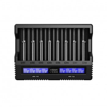 XTAR VC8S ładowarka USB-C do 8 akumulatorów Li-ion i Ni-MH