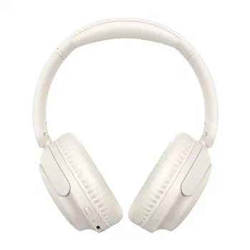 QCY H2S Lite White On-Ear Bluetooth Headphones