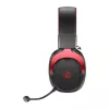 Słuchawki gamingowe QCY Heroad VT200 – czarno-czerwone, przetworniki 50 mm, wirtualny dźwięk przestrzenny 7.1, podświetlenie RGB LED, USB-A