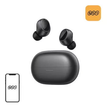 QCY Melobuds A30 Słuchawki bezprzewodowe (czarne) - aktywna redukcja szumów, Bluetooth 5.3, IPX5, bateria 30H