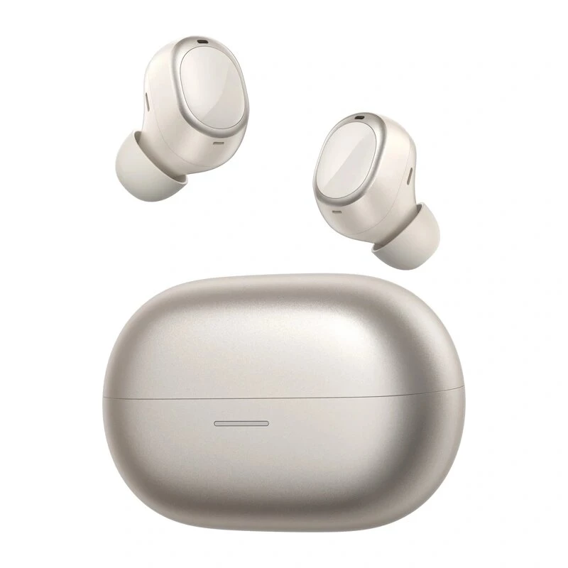 QCY Melobuds A30 bezprzewodowe słuchawki douszne – Bluetooth 5.3, przetwornik 13mm, 26h odtwarzania, ENC, IPX5 – złote