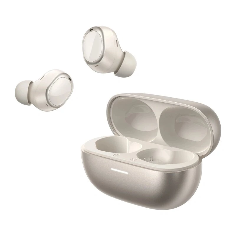 QCY Melobuds A30 bezprzewodowe słuchawki douszne – Bluetooth 5.3, przetwornik 13mm, 26h odtwarzania, ENC, IPX5 – złote