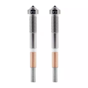 QIDI BMN204 0.4mm Dysza Bimetalowa do Serii Q2 (2 szt.) – Stop Miedzi i Tytanu, Gwint M6, Filament 1.75mm