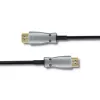 Qoltec 50472 Szybki kabel HDMI z Ethernetem 20m 4K@60Hz 18Gbps Złącza pozłacane Czarno-srebrny
