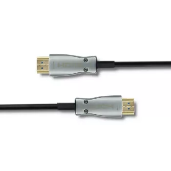 Qoltec 50472 Szybki kabel HDMI z Ethernetem 20m 4K@60Hz 18Gbps Złącza pozłacane Czarno-srebrny