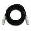 Qoltec 50474 Kabel HDMI 1.4 High Speed z Ethernetem, 30 m, Złącza pozłacane, Potrójne ekranowanie, Czarny/Srebrny