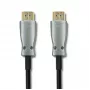 Qoltec 50474 Kabel HDMI 1.4 High Speed z Ethernetem, 30 m, Złącza pozłacane, Potrójne ekranowanie, Czarny/Srebrny