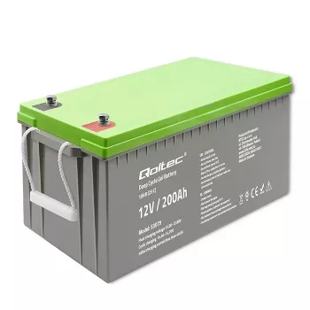 Qoltec 53079 Akumulator żelowy głębokiego rozładowania 12V 200Ah (62,5kg)