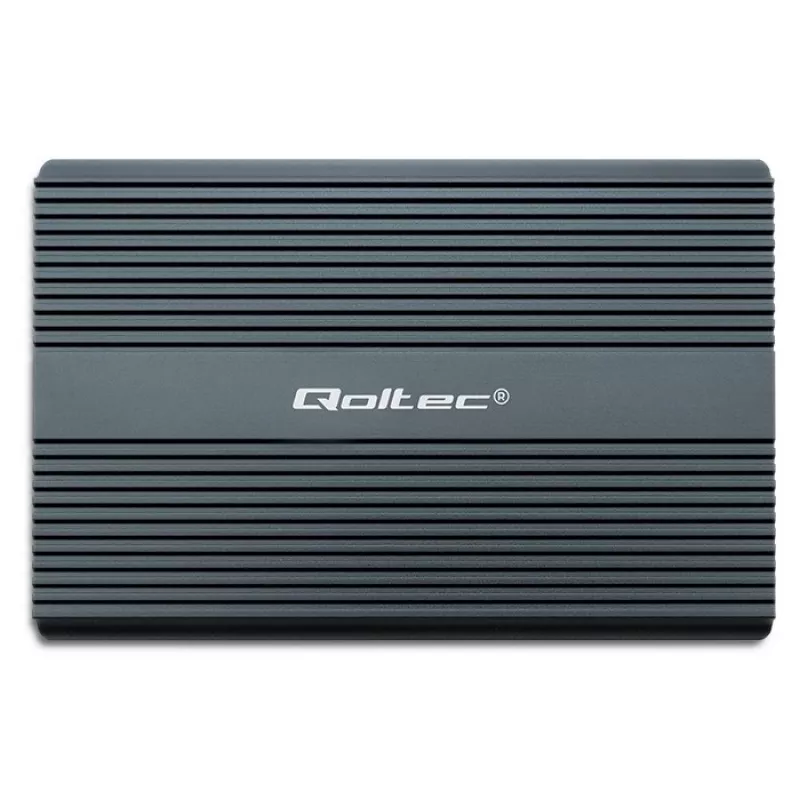 Qoltec Dual M.2 NVMe SATA obudowa na dyski SSD z USB-C 3.2 Gen 2, bez narzędziowa aluminiowa, obsługuje 2x2TB, UASP, TRIM, 10Gbps