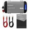 Falownik Qoltec Pure Sine Wave 12V na 230V 1000W/2000W z LCD, USB, USB-C, kompatybilny z LiFePO4/GEL/AGM