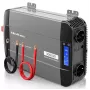 Qoltec Inwerter czystej fali sinusoidalnej 12V na 230V 1500W/3000W z LCD USB USB-C dla LiFePO4 GEL AGM