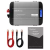 Przetwornica Qoltec Pure Sine Wave 12V na 230V 2000W/4000W z LCD, USB, USB-C, kompatybilna z LiFePO4/GEL/AGM