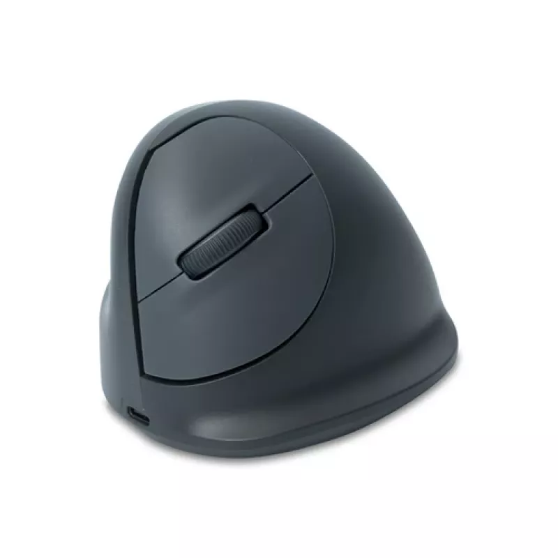 R-GO TOOLS R-Go HE Basic Medium Bezprzewodowa ergonomiczna mysz pionowa - 2,4 GHz optyczna, 5 przycisków, ładowalna, czarna