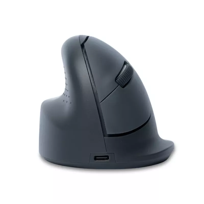 R-GO TOOLS R-Go HE Basic Medium Bezprzewodowa ergonomiczna mysz pionowa - 2,4 GHz optyczna, 5 przycisków, ładowalna, czarna