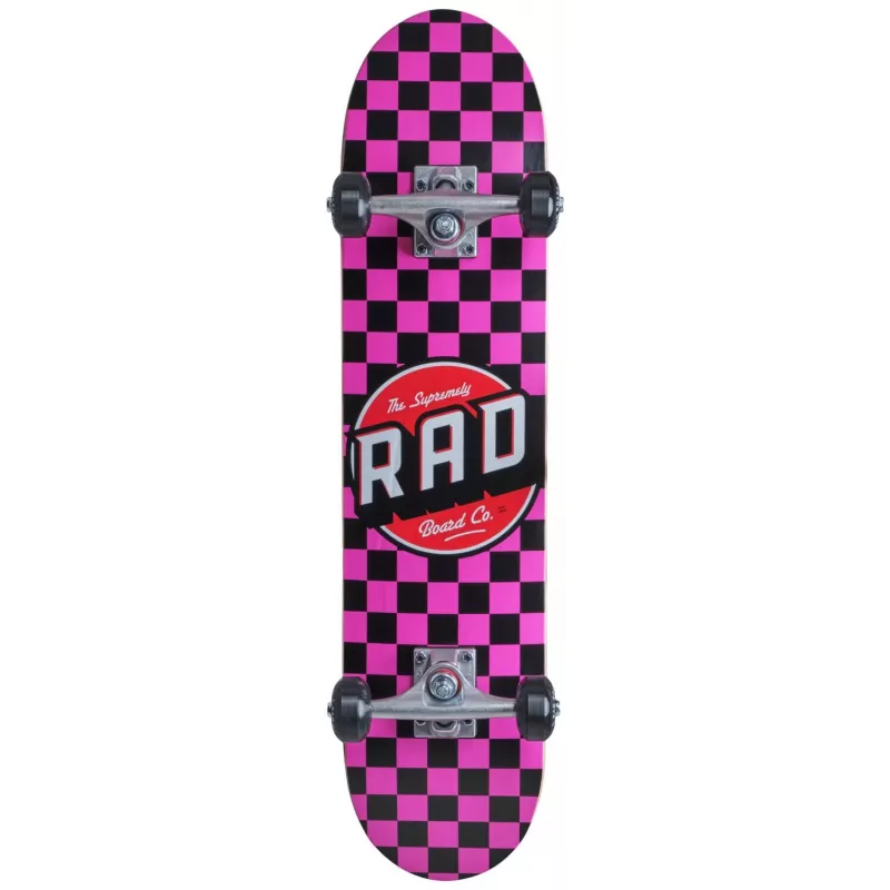RAD Dude Crew Complete 7 Pink Skateboard