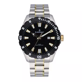 Zegarek męski RADIANT Analogowy Kwarcowy RA602202 45mm Stal nierdzewna Czarna Tarcza Bransoleta Mesh