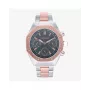 RADIANT Męski Zegarek Analogowy Kwarcowy RA628704 - 44mm Koperta ze Stali Nierdzewnej, Czarna Tarcza, Srebrna Bransoleta Mesh Milanese, 5 ATM