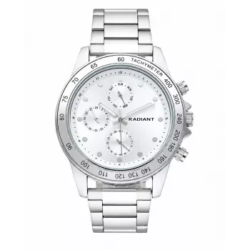 Radiant męski zegarek kwarcowy RA617705 44 mm czarna tarcza skórzany pasek