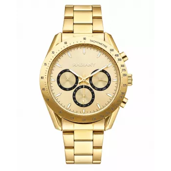Zegarek męski Radiant RA668703 Analog Quartz - 44mm, niebieska tarcza, stal nierdzewna