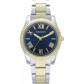 Zegarek męski RADIANT RA582205 37mm Stal nierdzewna Kwarcowy Analogowy Czarna tarcza Srebrna bransoleta
